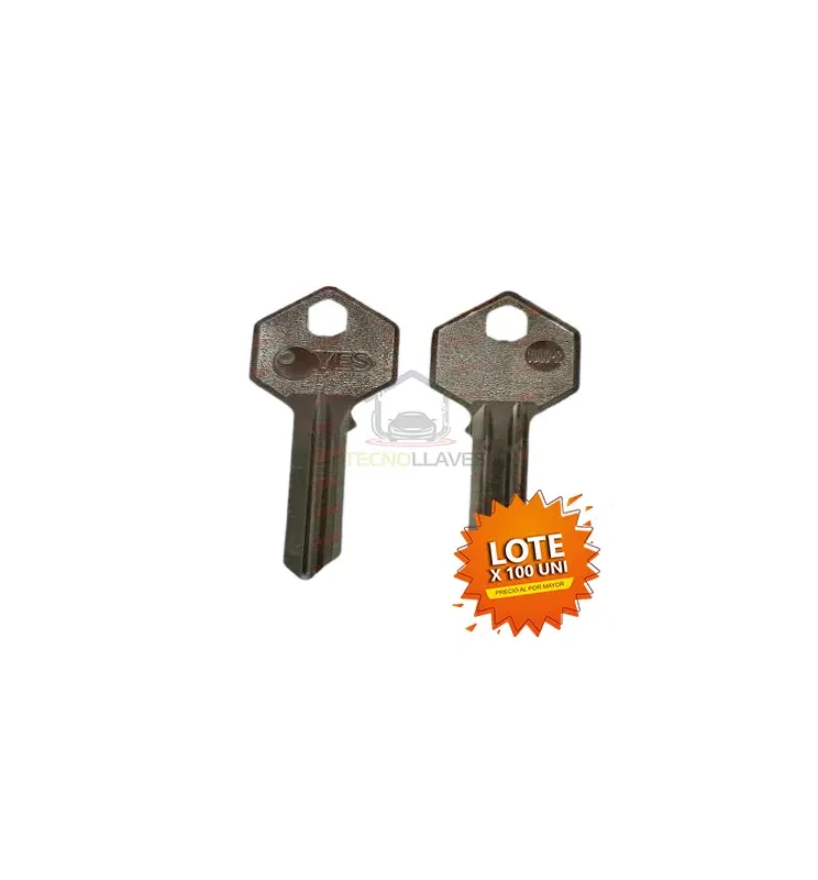 MOLDE LLAVE RESIDENCIAL YES 1000 HEXAGONAL BLANCO GRABADA X 100 PCS